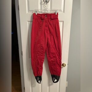Vintage Obermeyer Red Ski Pants